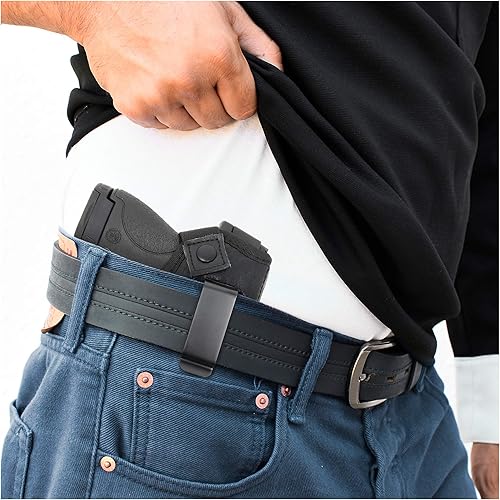 Miniatura 2 de Funda para pistola IWB de PH  Material suave de transporte oculto  Interior suave  Compatible con M&P Shield 0.354 in.40.45 AutoGlock 19 26 27 29 30