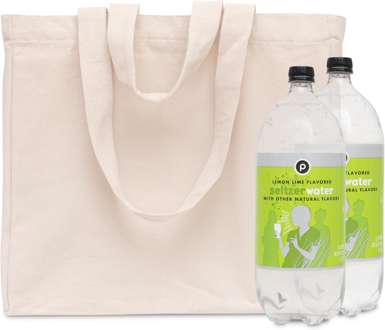 Heavy Duty Grocery Tote Bag - Extremely Sturdy Extra Large Canvas Grocery Bag with Double Handles and Real Pockets - Premium Quality, Reusable, Washable and Foldable Cotton Cloth Grocery Bag (1 Bag) - Image 4