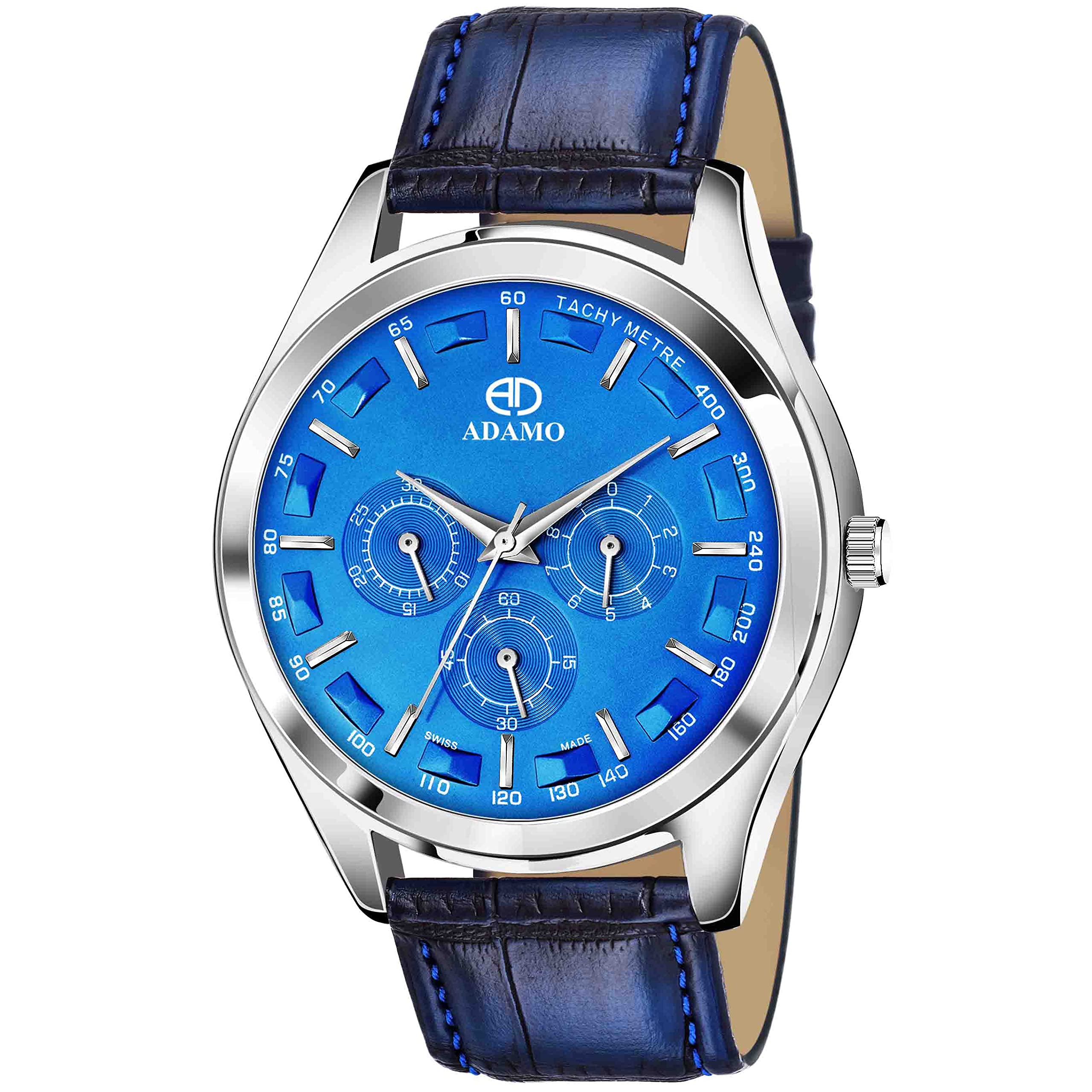 ADAMO Chronograph Blue Dial Mens & Boys Watch 870SBL05 (B09SD6ST3K) Amazon Price History, Amazon Price Tracker