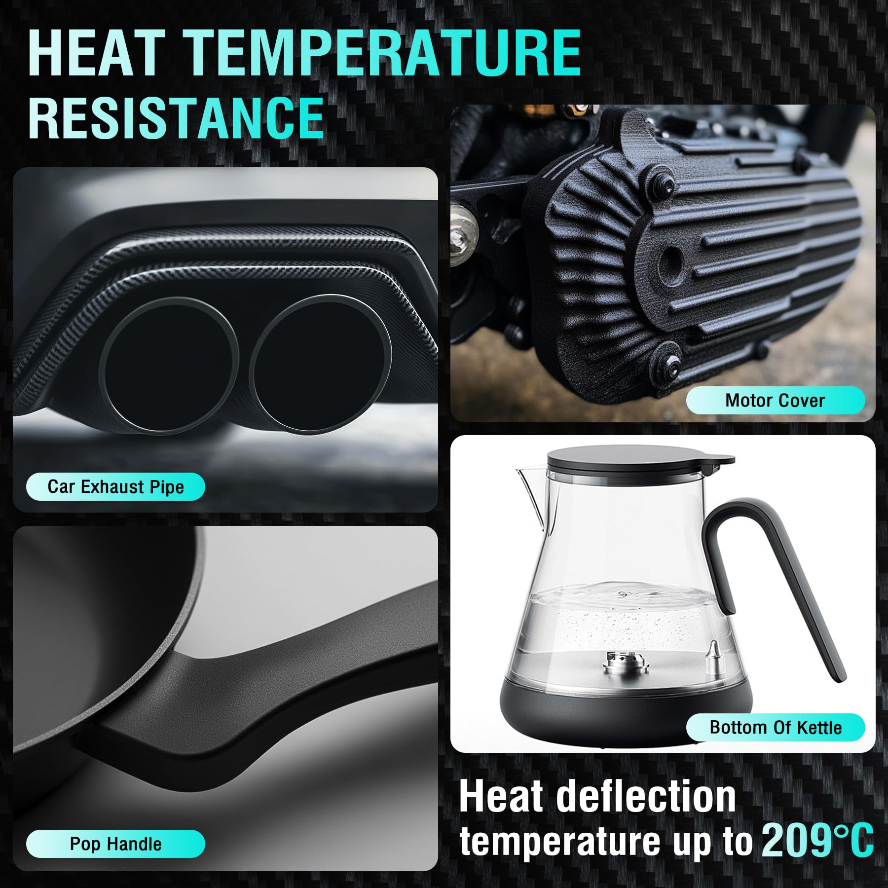 Carbon Fiber Nylon 3D Printing Filament - 1KG -5 Carbon Fiber Nylon 3D Printing Filament - 1KG -5
