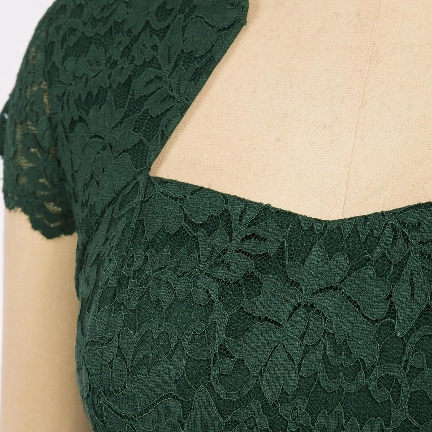 GRACE KARIN Cocktail Dress for Women Cap Sleeve Lace Dress for Wedding Guest Business Casual Dresses - Image 2