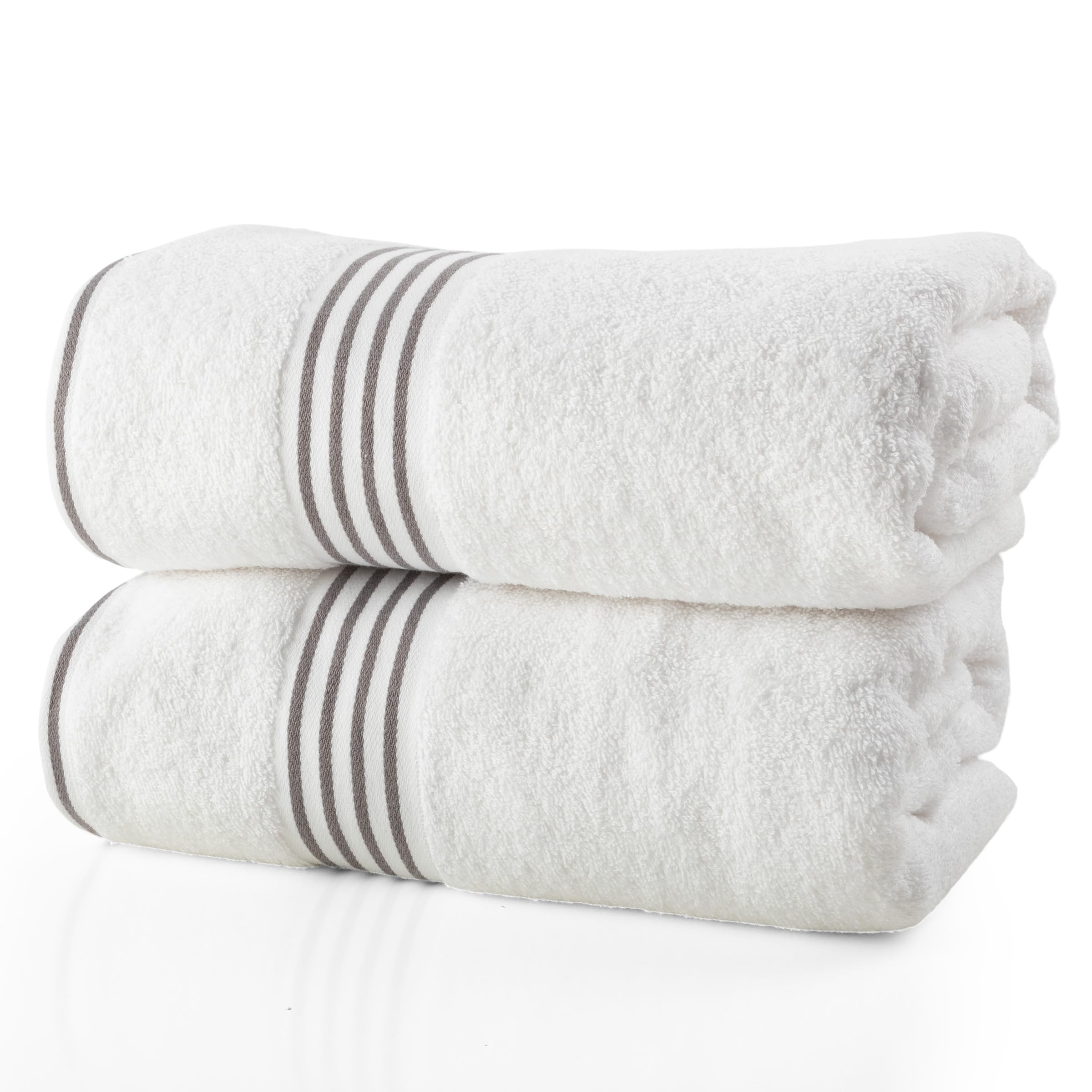 Serviette de bain absorbante lot de 2 grands draps de douche séchage rapide