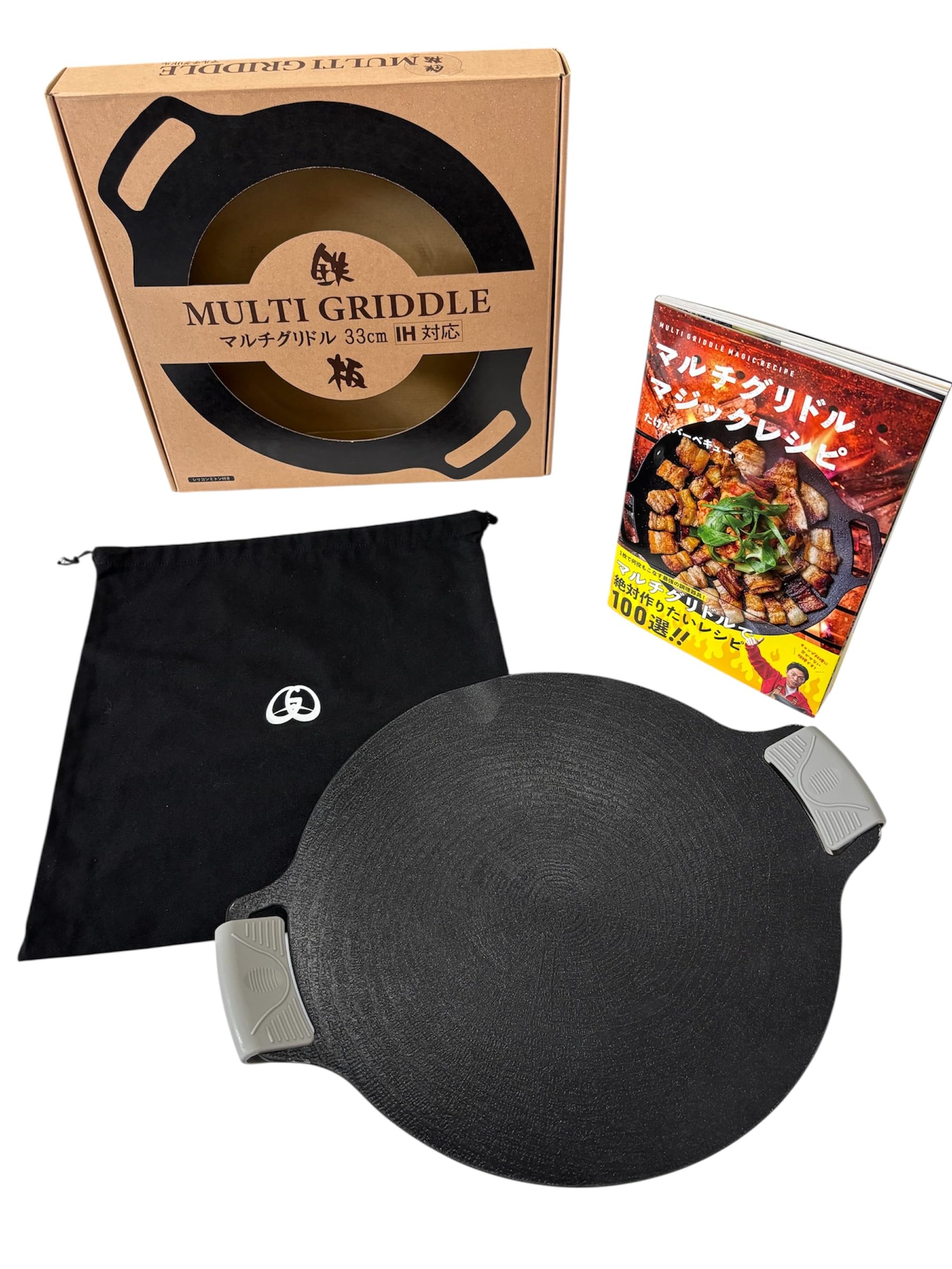 JHQ 鉄板 マルチグリドル 平型33cm本体(収納ケース・グレーミトン付) Amazon | JHQ 鉄板 マルチグリドル 平型33cm本体(収納ケース