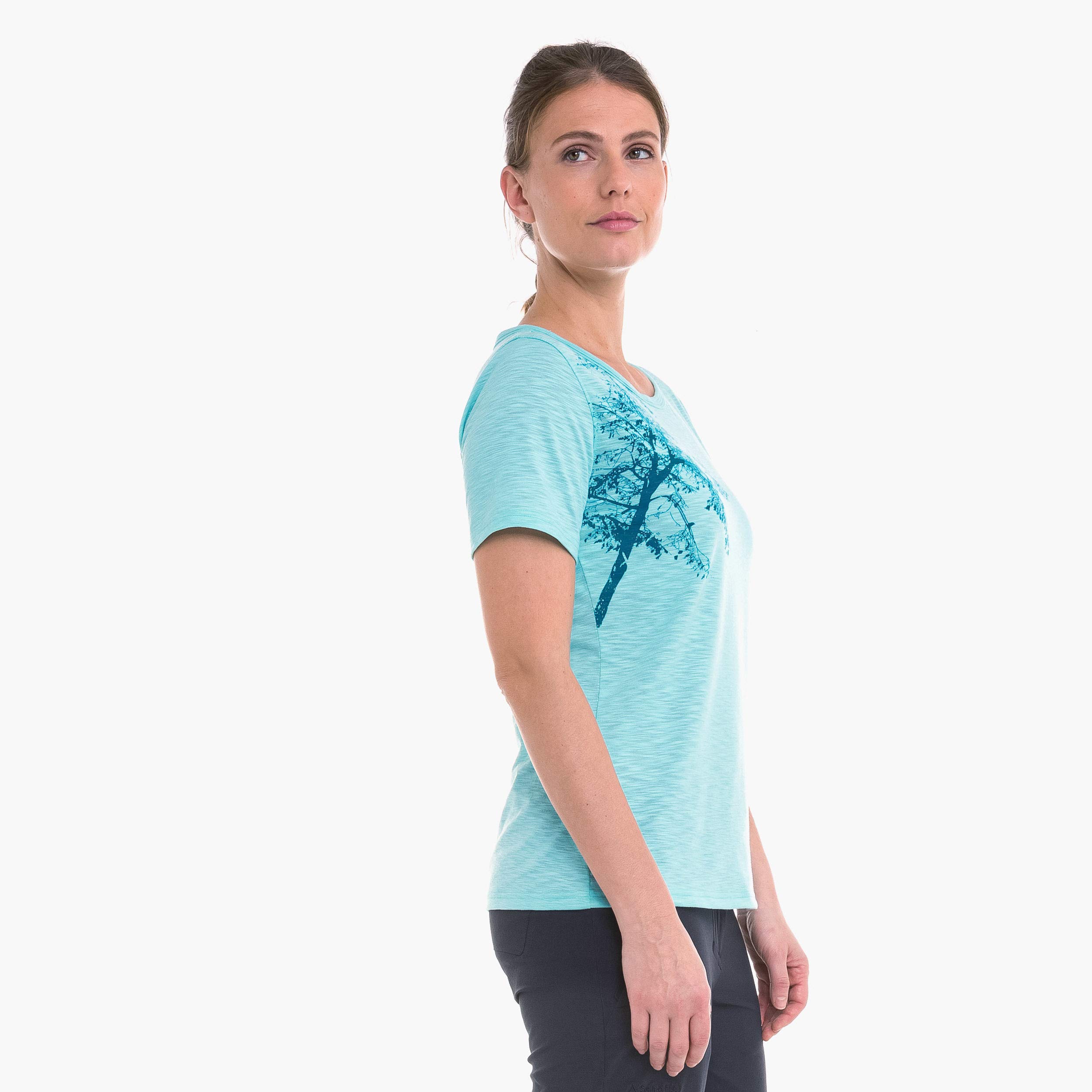Schöffel Kinshasa3 T-Shirt Femme Angel Blue FR: 2XL (Taille Fabricant: 48)