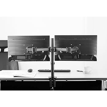 Supporto Monitor RICOO TS2511 - Girevole 360°, Regolazione Altezza, VESA 75/100 - Foto 6