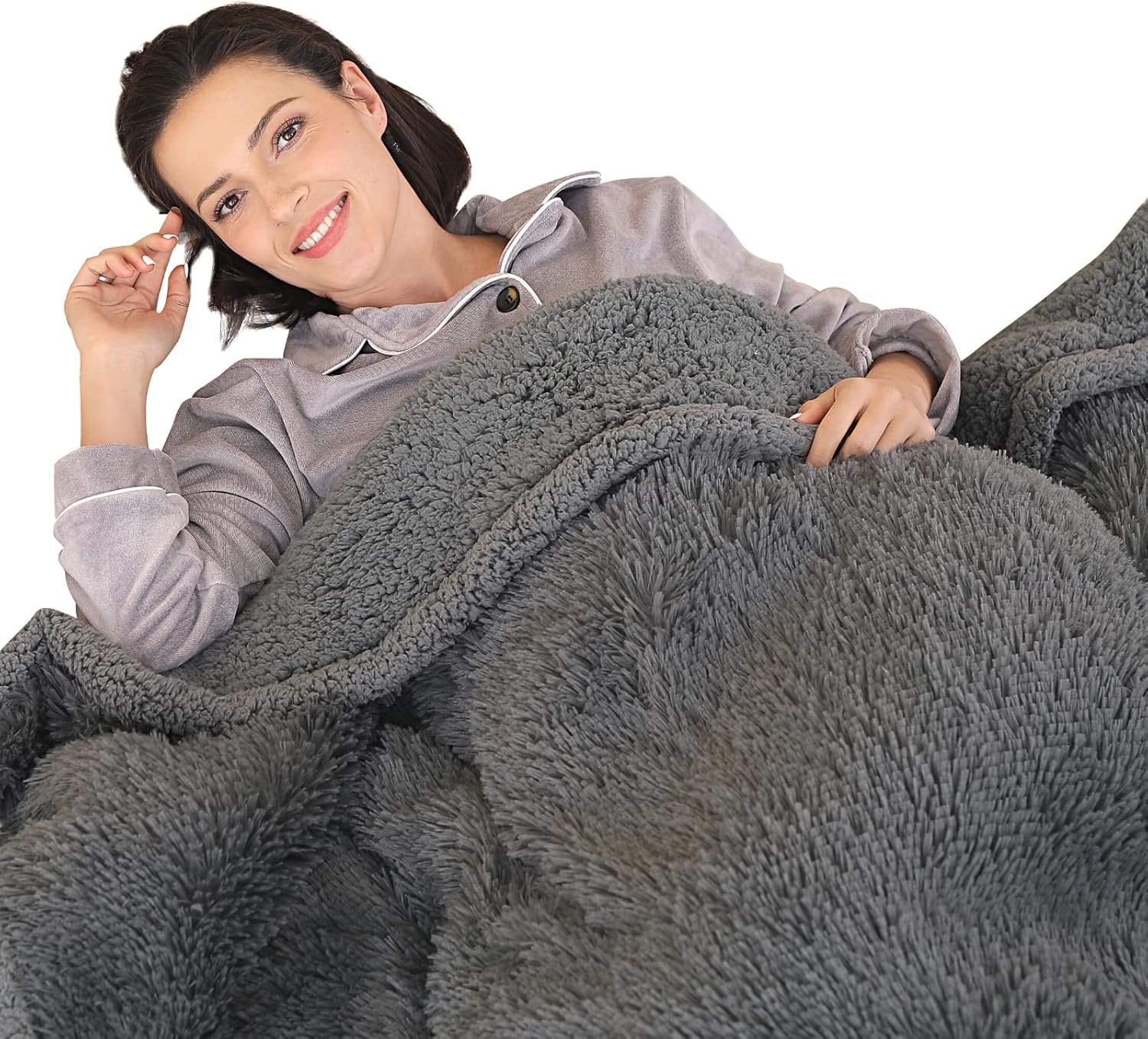 Arcticbear Highpower Stitchless Faux Fur Electric Blanket