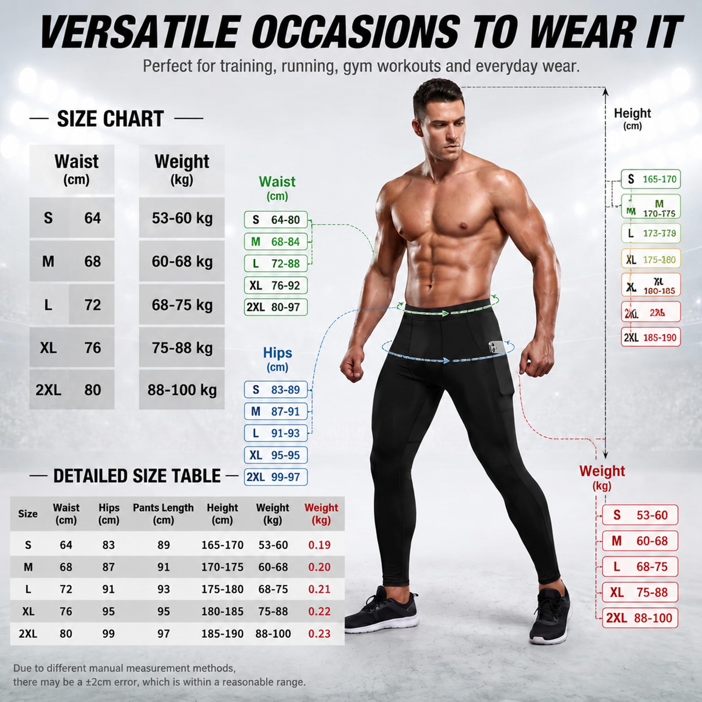 SANANG Pack de 3 Leggings de Compresión Hombre | Músculo Termorregulación for Running, Ciclismo, Gym
