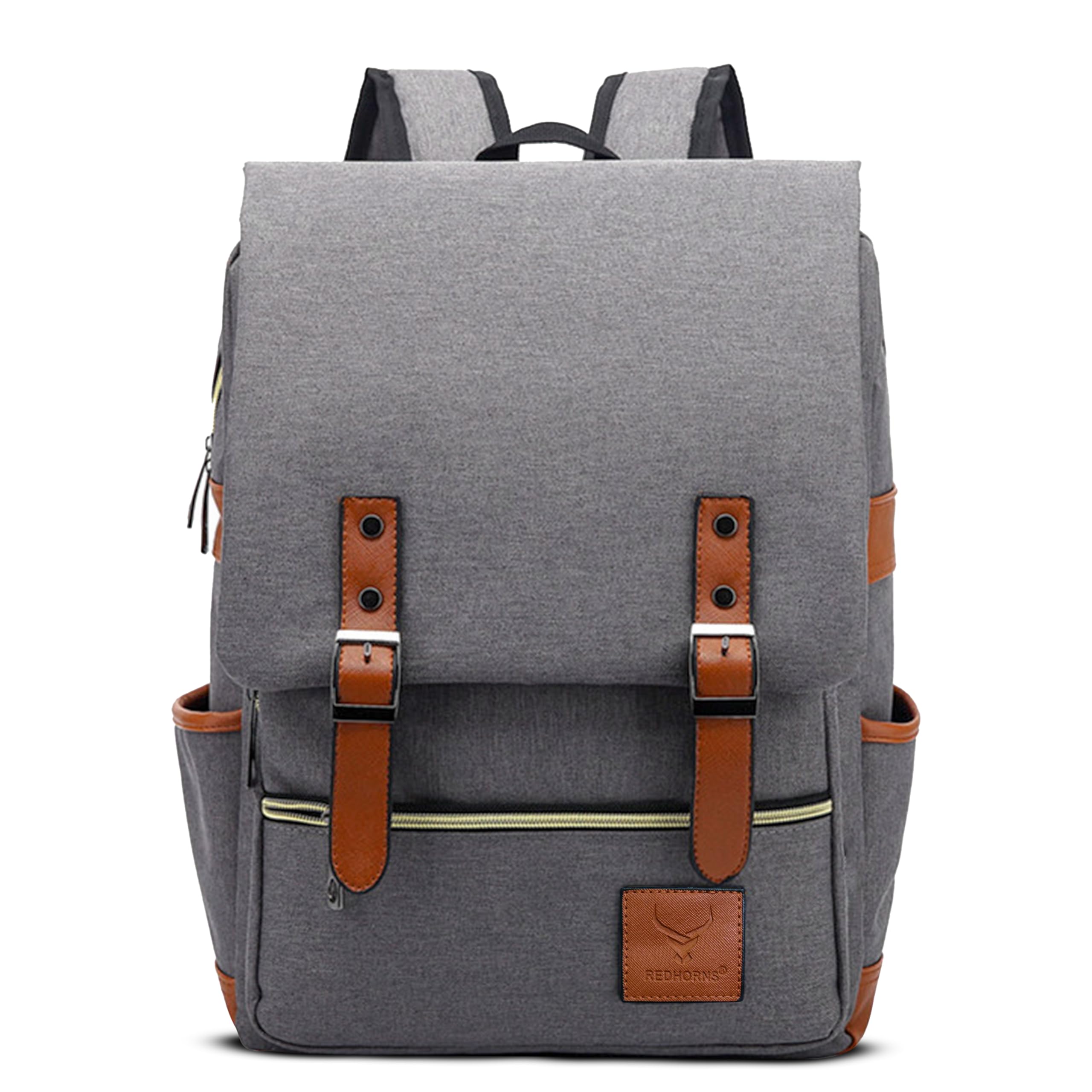 REDHORNS Oxford Fabric Water Resistant Laptop Backpack for Men and Women with 15.6-Inch Laptop Compartment, Anti-Theft 25L Laptop Bag for Office, College, School (Grey) (B0DB1ND55B) Amazon Price History, Amazon Price Tracker