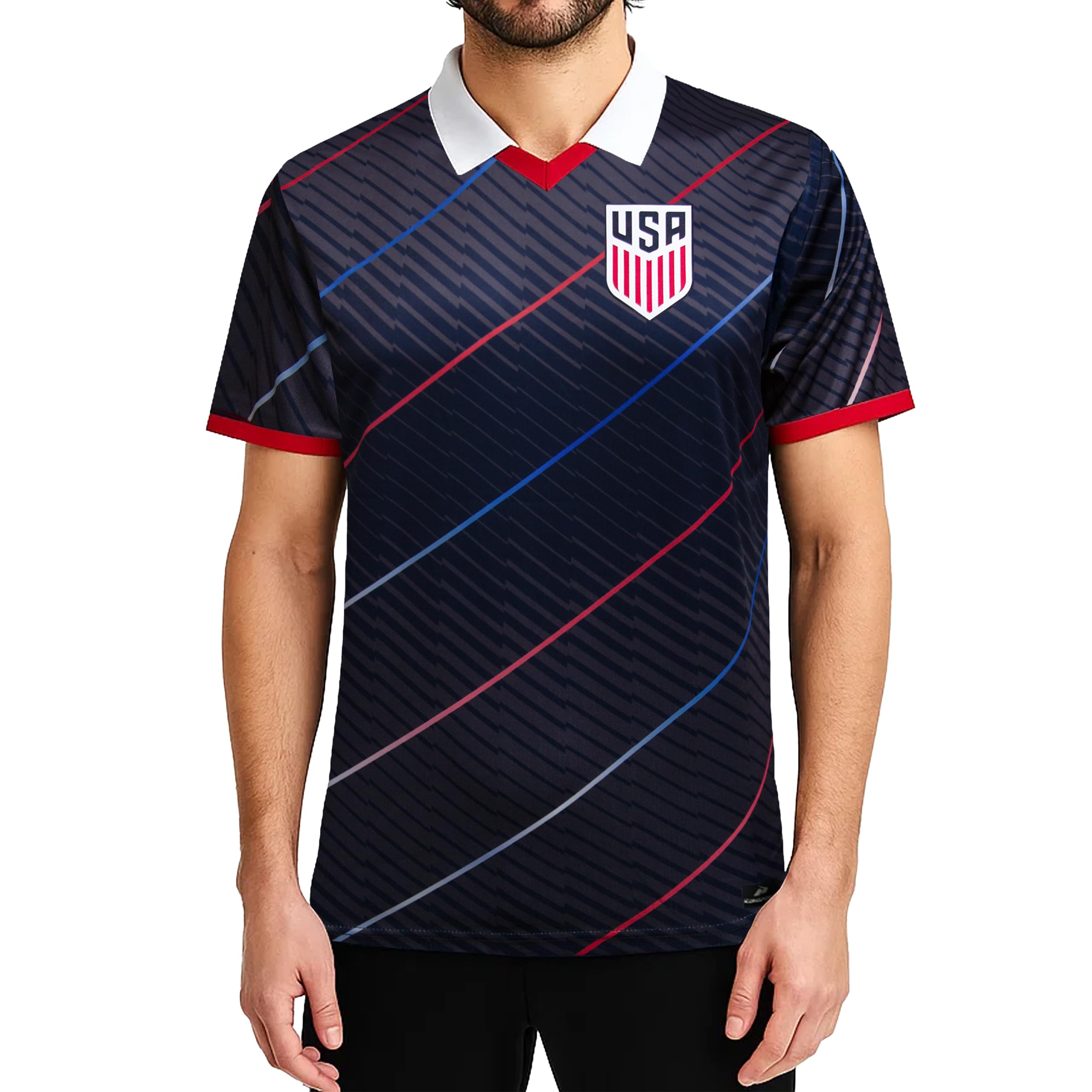Icon Sports Officially Licensed US Soccer Federation Game Day Shirt - Unisex Adult