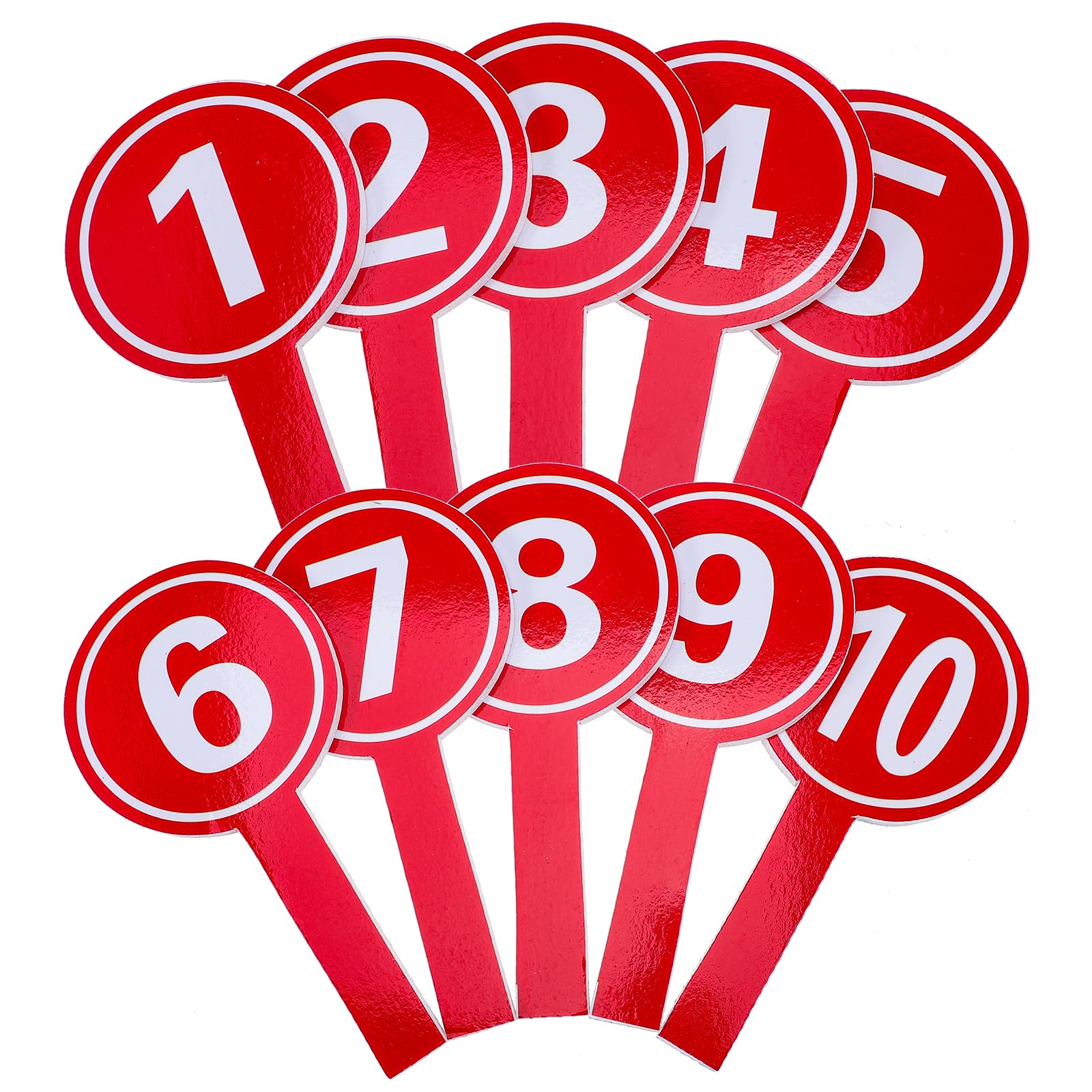 Photo 1 of LALAFINA 10-Piece Handheld Score Paddles 1-10
