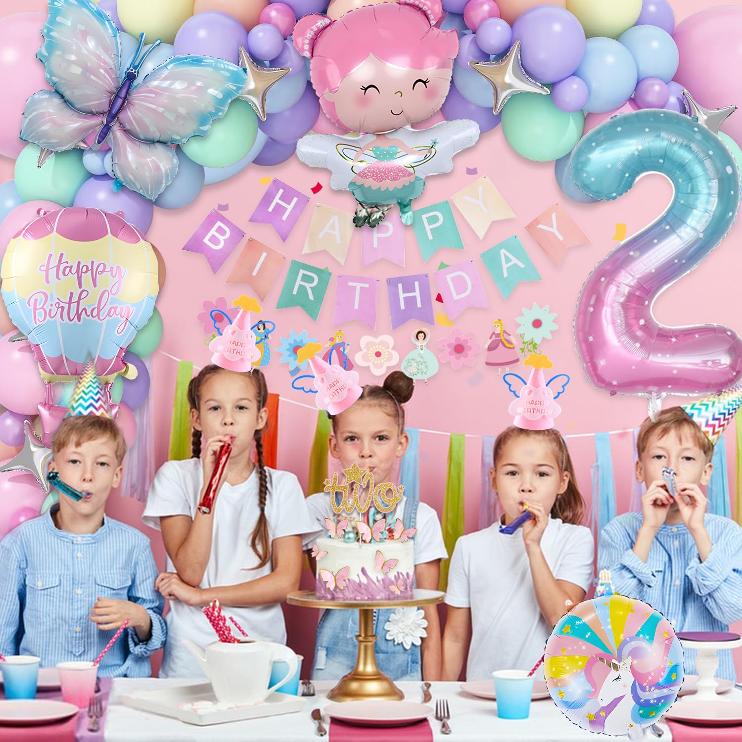 Couronne D'anniversaire En Bois, Rond Happy Birthday Décoratif En Bois