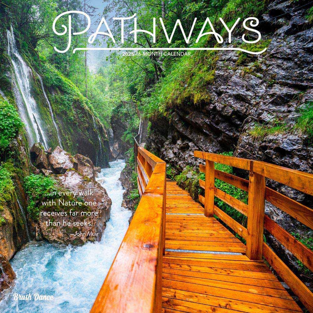 Pathways | 2025 12 x 24 Inch Monthly Square Wall Calendar | Plastic ...