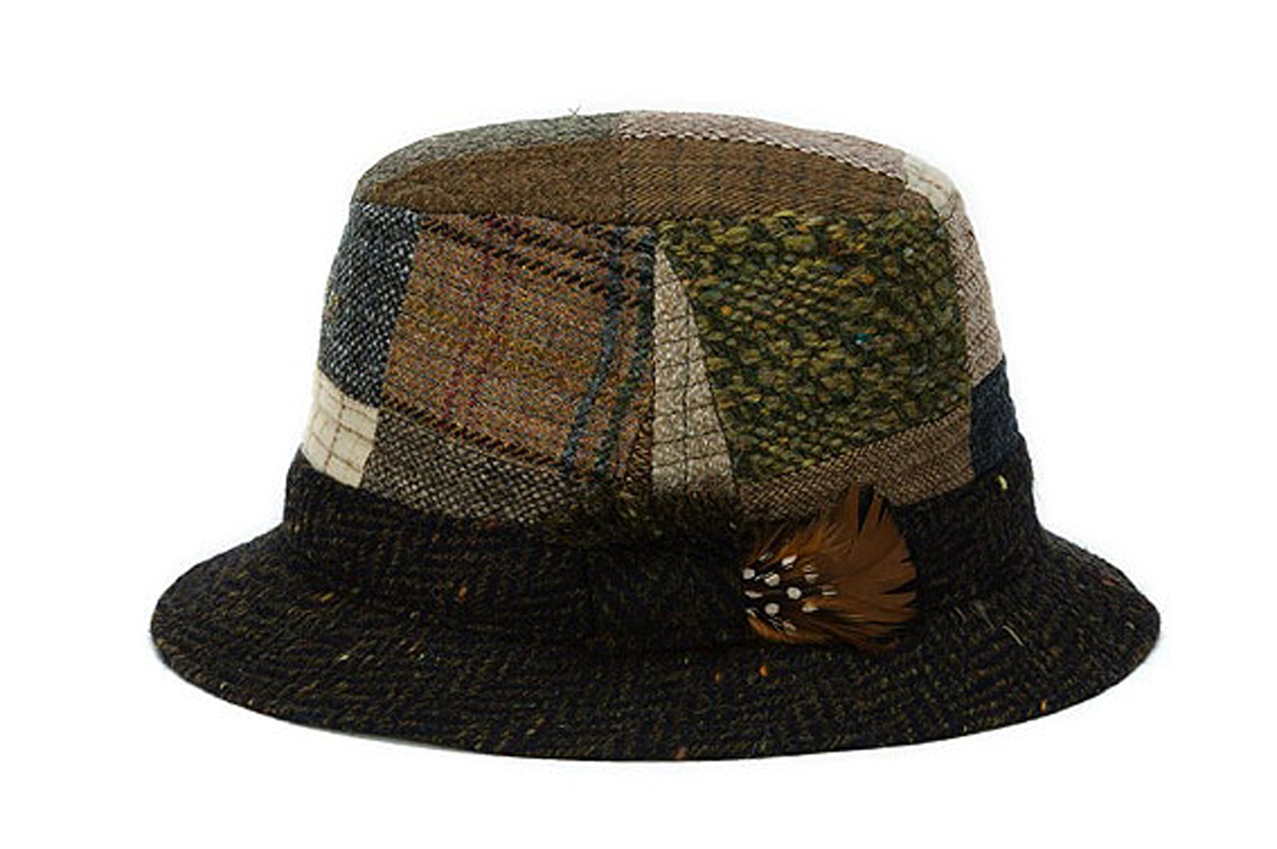 Hanna HatsMen's Donegal Tweed Original Irish Walking Hat