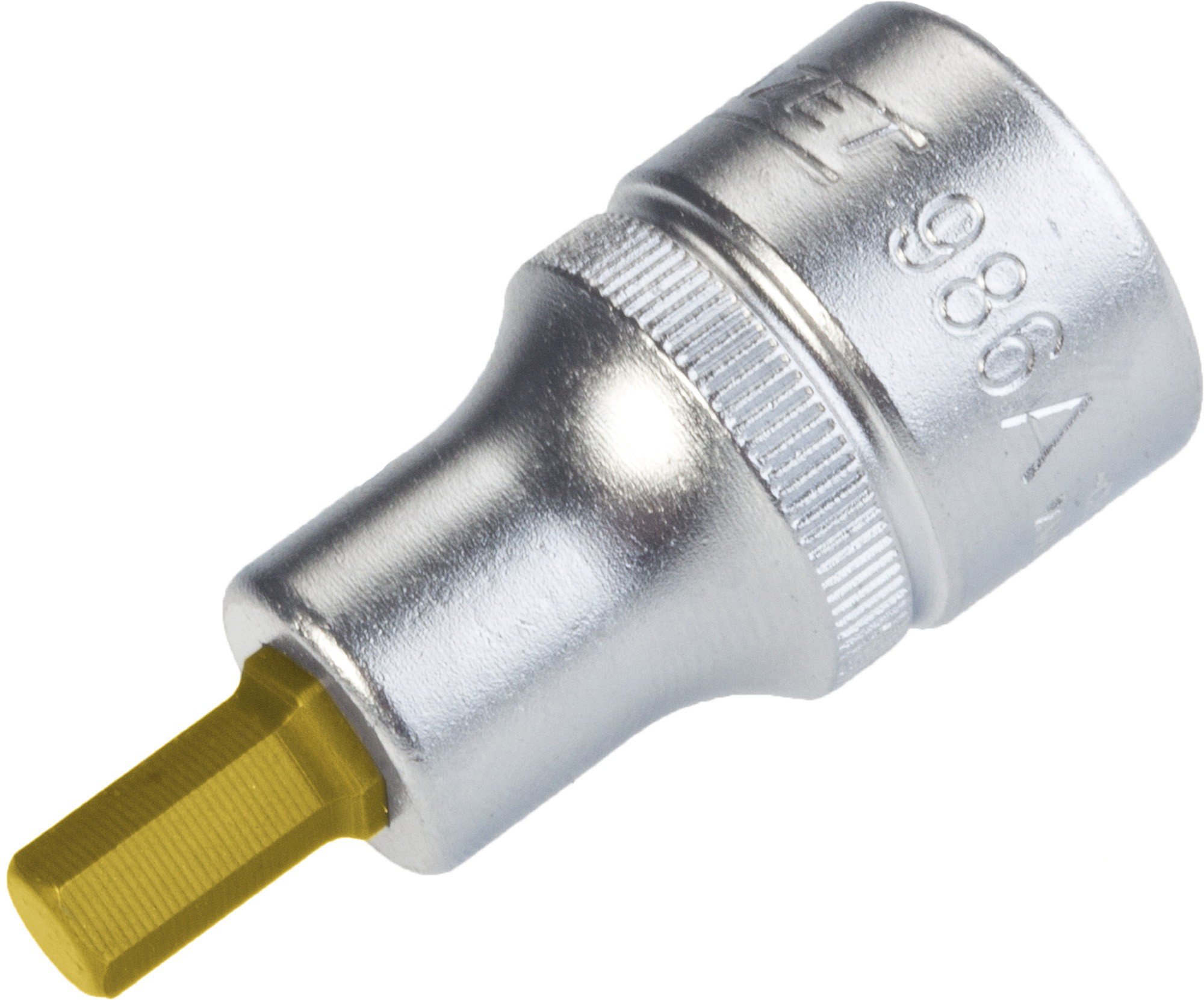 HAZET 986A-1/4 Hexagon Profile Screwdriver Socket - CVD-Tin Coated