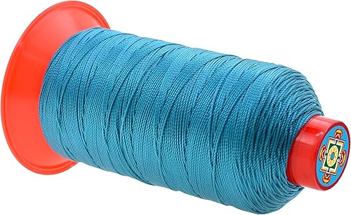 Miniatura 886 de Mandala Crafts Hilos de coser resistentes de nailon consolidado, hilo para tejer jeans de cuero, hilos de tapicería marina al aire libre, Beige