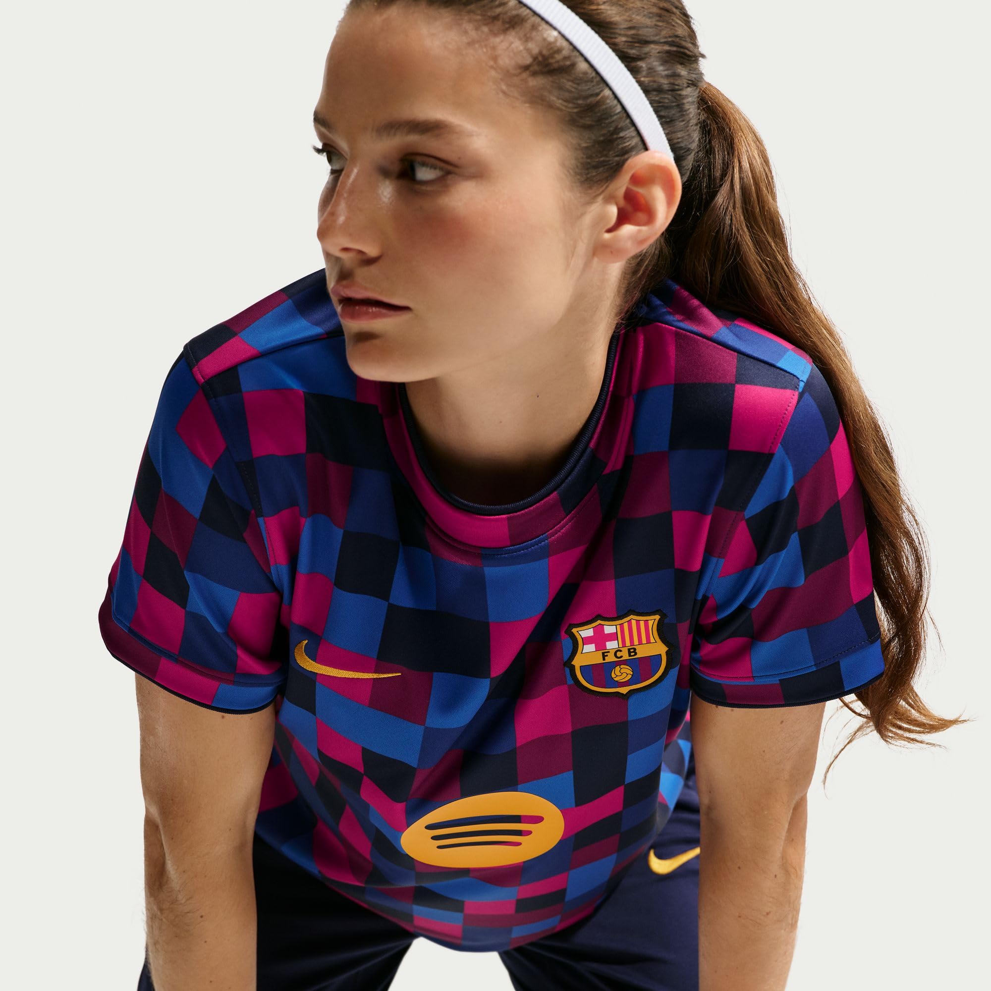 NIKE koszulka piłkarska rozgrzewka Kobiety Fc Barcelona Nike Dri-fit Fußball-pre-match-top Für Damen