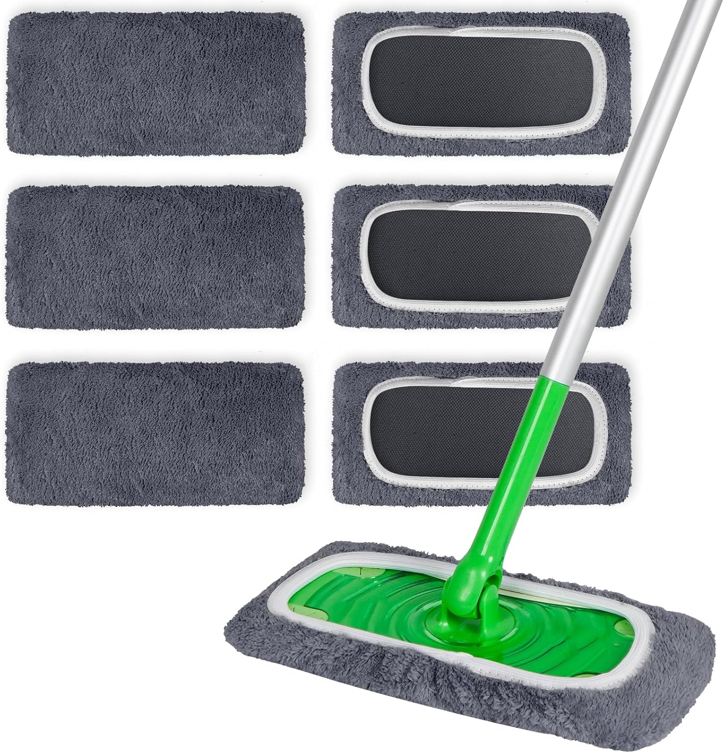 50% Off Reusable Microfiber Mop Pads – 6 Pack