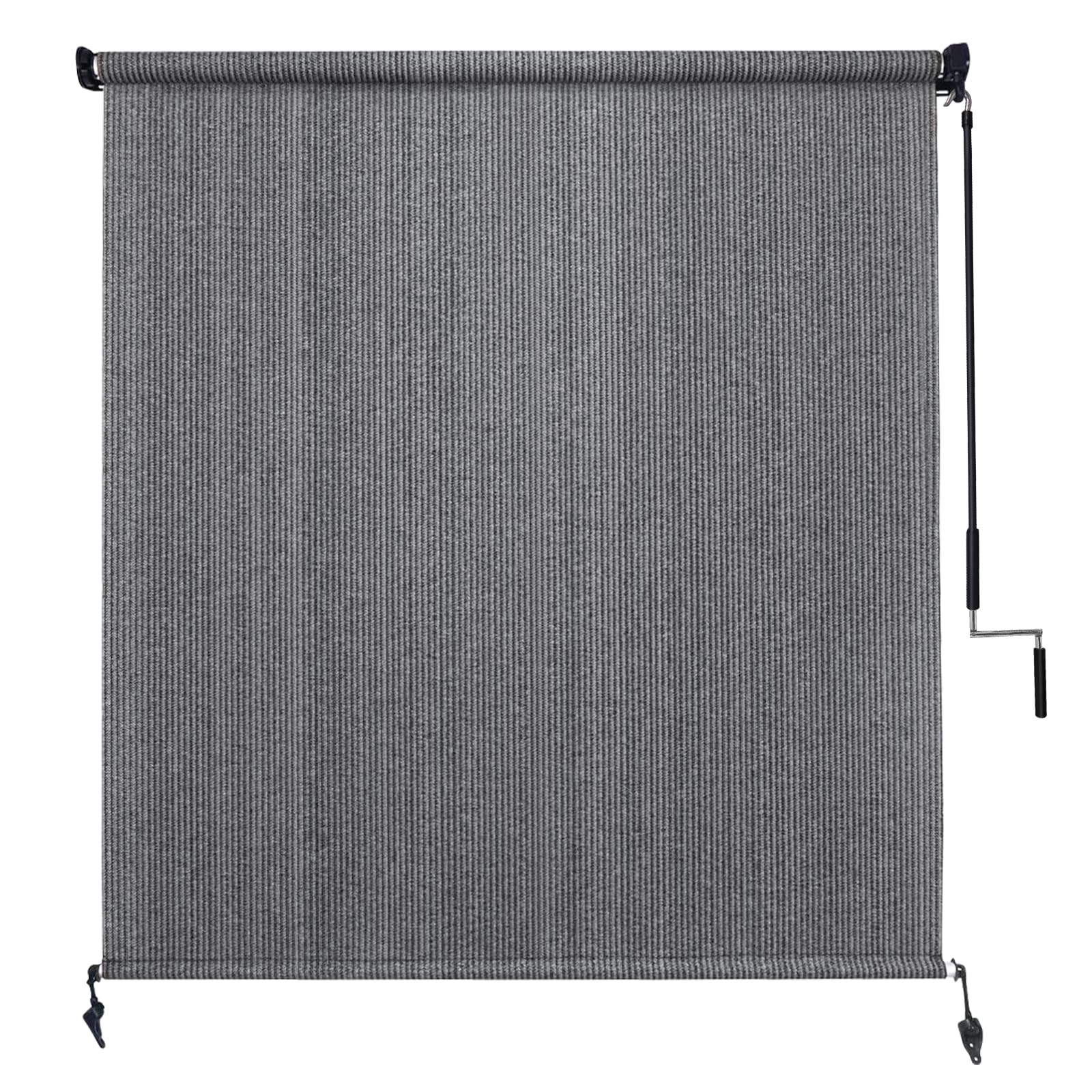 Amagenix Outdoor Roller Shades 4'(W) X 8'(H), Exterior Cordless Patio Shades Roll Up Outdoor Blinds with 90% UV Protection for Porch Gazebo, Grey โ image 1