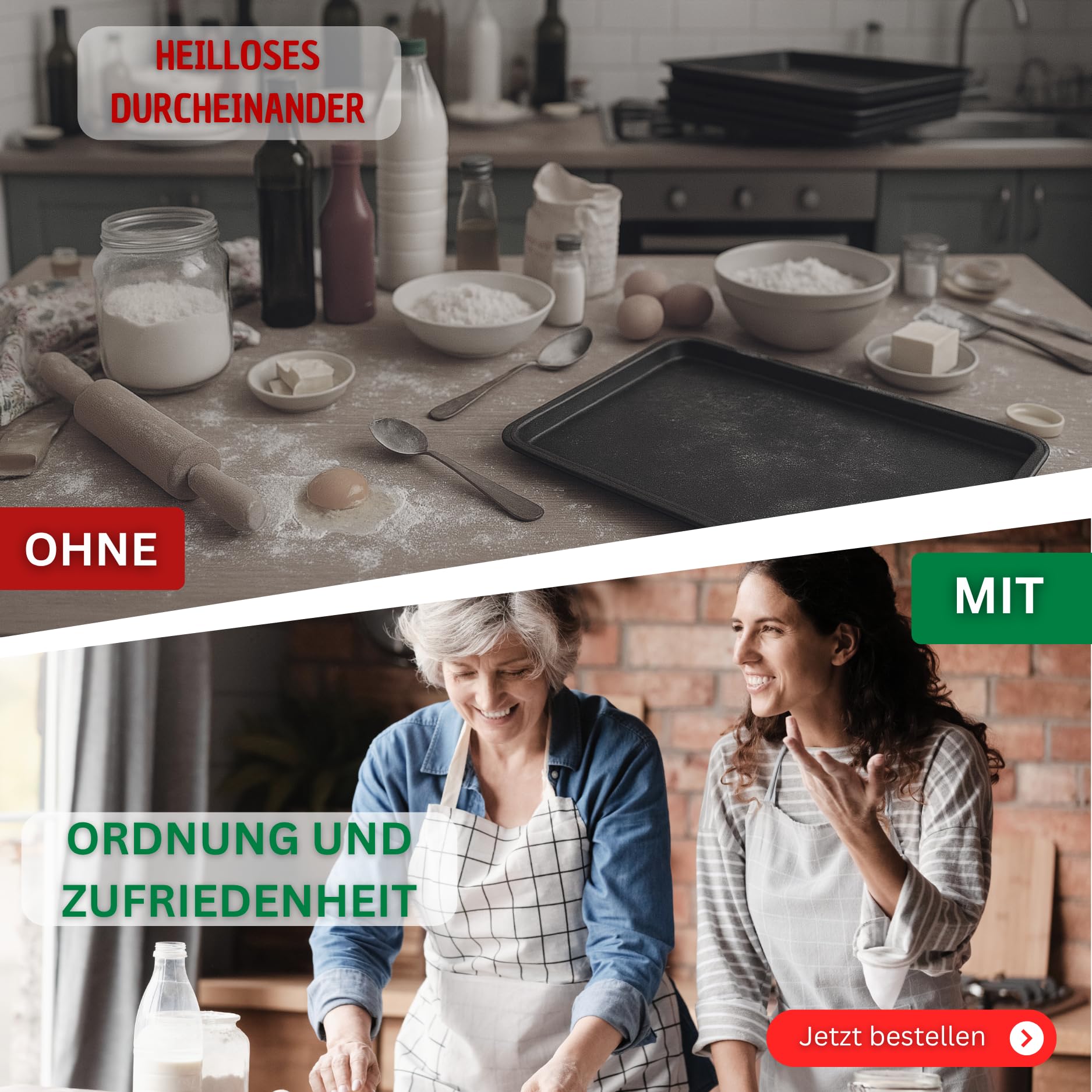 Backblechorganizer in weiß, Backblechhalter für 3 Backbleche passend für 60er-Hochschränke. Hochschrankbeschlag Küchenorganizer Backblechregal, Küchenregal