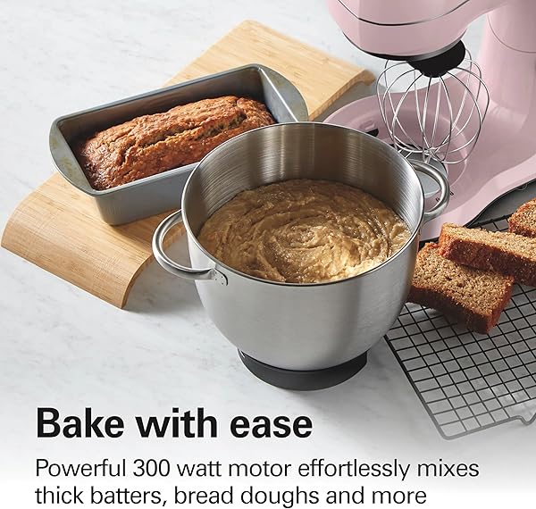 Hamilton Beach Electric Stand Mixer, 4 Quarts, 7 Speeds