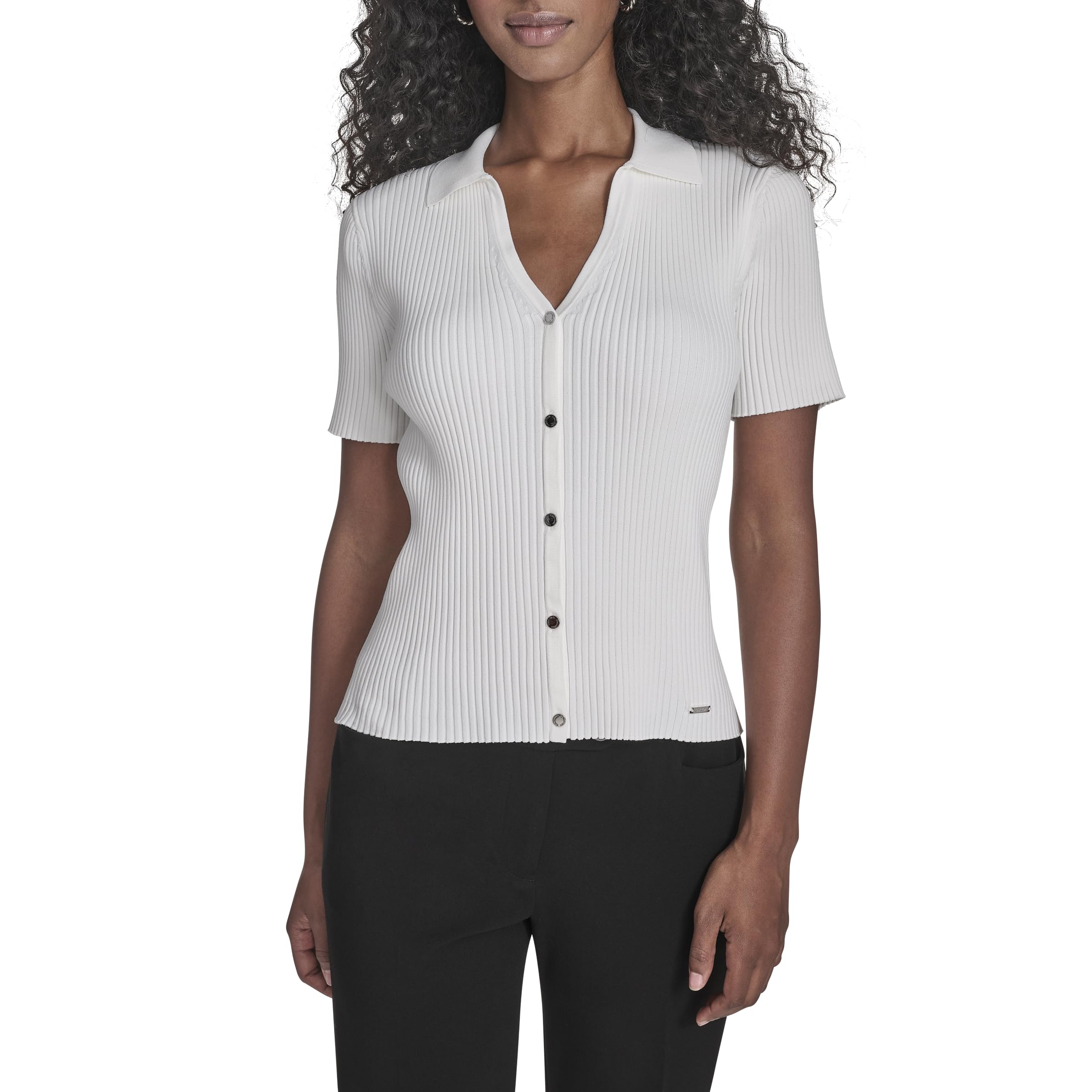 Calvin Klein Damenbluse mit V-Ausschnitt
