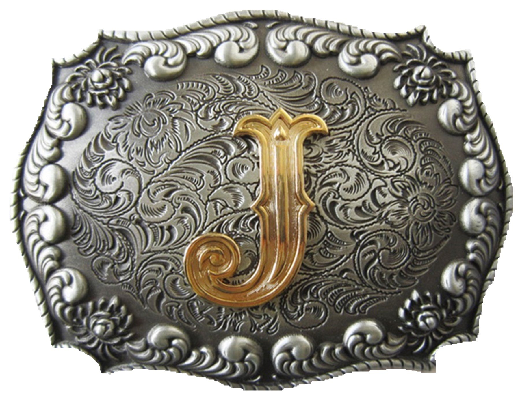 JEAN'S FRIENDalso Stock in US Initial Letter J Cowboy Cowgirl Western Belt Buckle