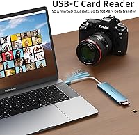 Vista 5 de WALNEW Hub USB-C 7 en 1 con HDMI 4K, 100 W PD, puerto de datos de 5 Gbps (1 tipo C y 2 USB 3.0), lector SD/TF, adaptador multipuerto Thunderbolt 4