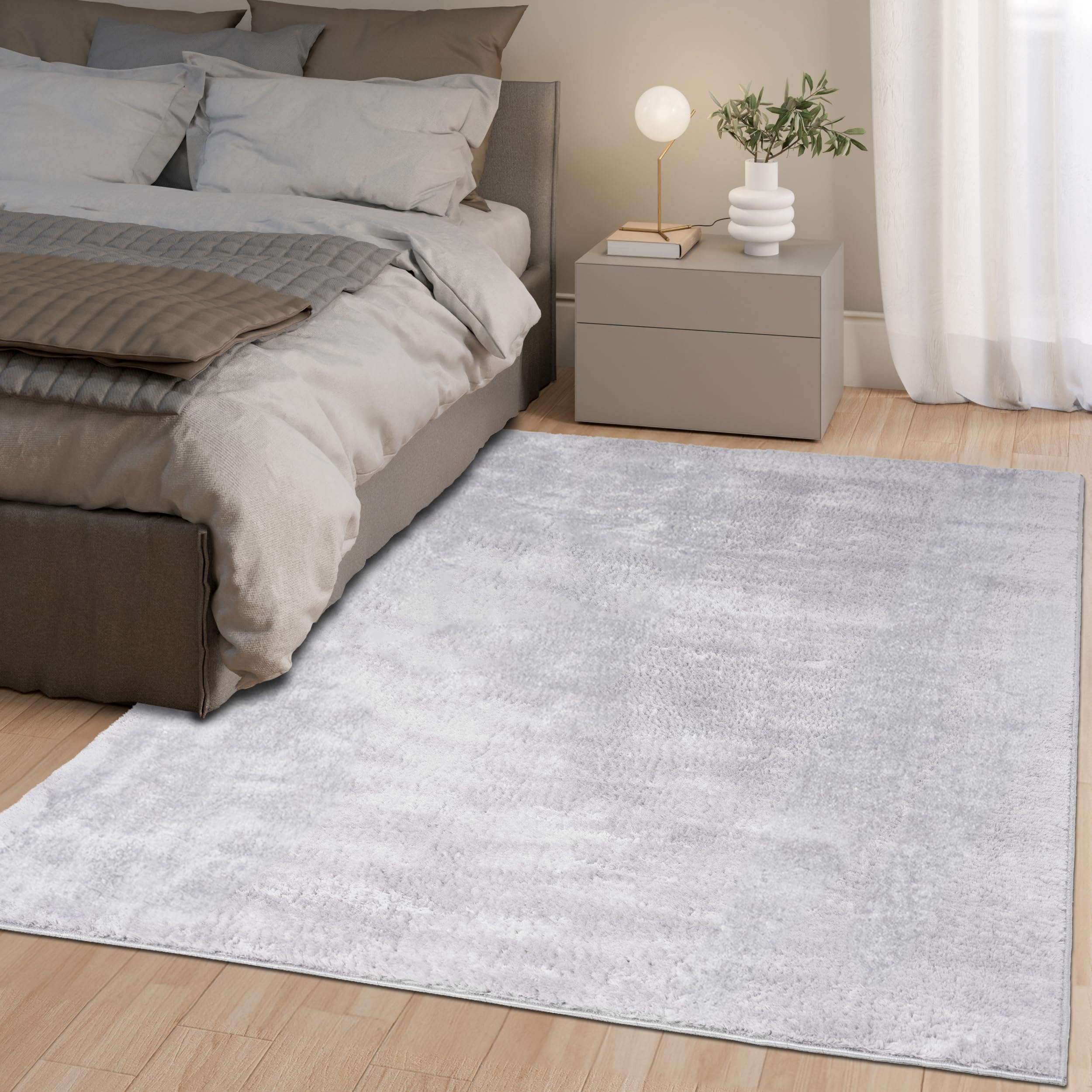 homeart Area Rugs, Soft, Short Pile Monochrome Carpets, Anti-Slip Backing, Machine Washable - Image 4