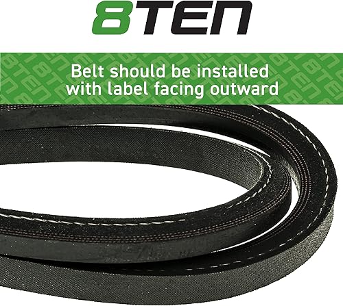 Miniatura 3 de 8TEN Correa de transmisión de borde crudo para John Deere Scotts GT242 GT275 LX172 LX173 LX176 LX178 S2048 S2348 M110312 GY20572