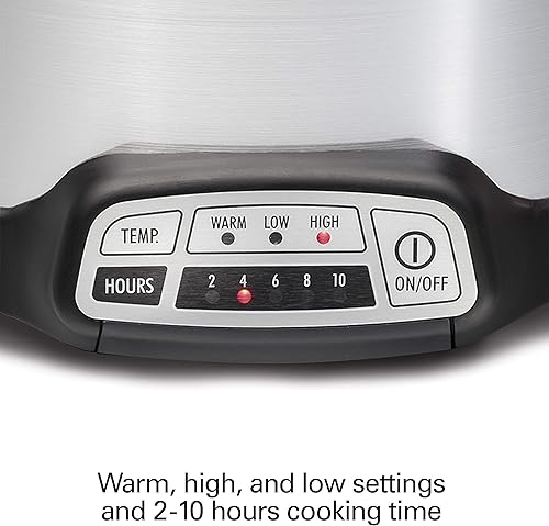 Miniatura 6 de Hamilton Beach Ollas de cocción lenta programables con programación flexible y fácil, plata