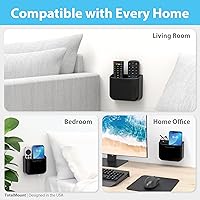 Vista 6 de TotalMount Soporte para control remoto sin agujeros – Elimina la necesidad de taladrar agujeros en la pared