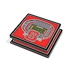 YouTheFan NCAA NC State Wolfpack 3D StadiumView Coasters - Carter-Finley Stadium