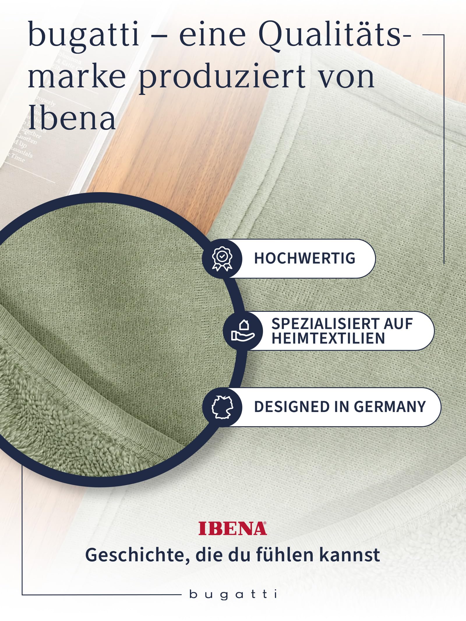 bugatti Decke Doppio Soft 160x220 - Polyesterflausch kuschelig, warm & waschbar, XXL Kuscheldecke grün