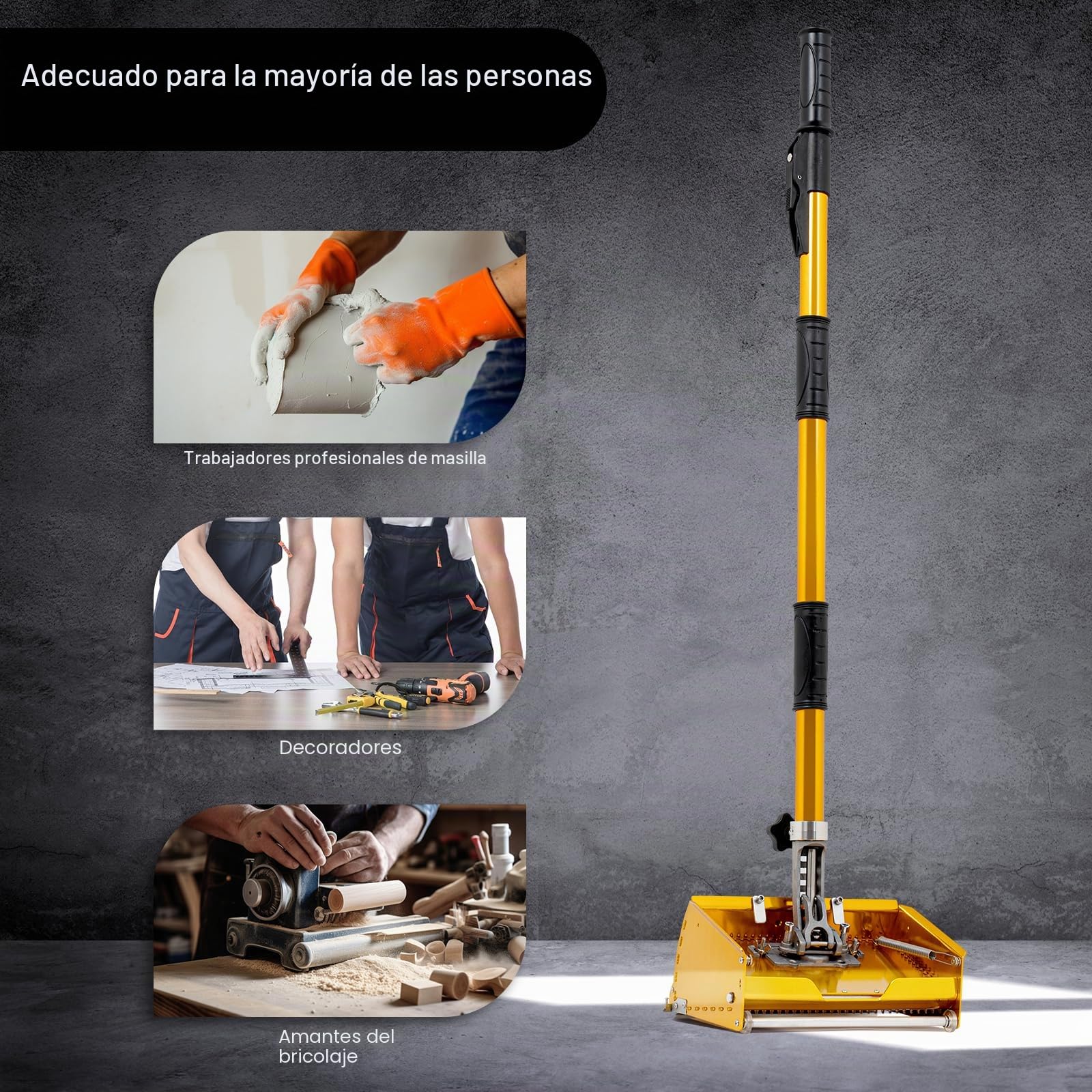 Herramienta Pladur para Paneles de Yeso - Raspado Fácil de Masilla - Ideal para Profesionales y DIY - Ajustable y Eficaz