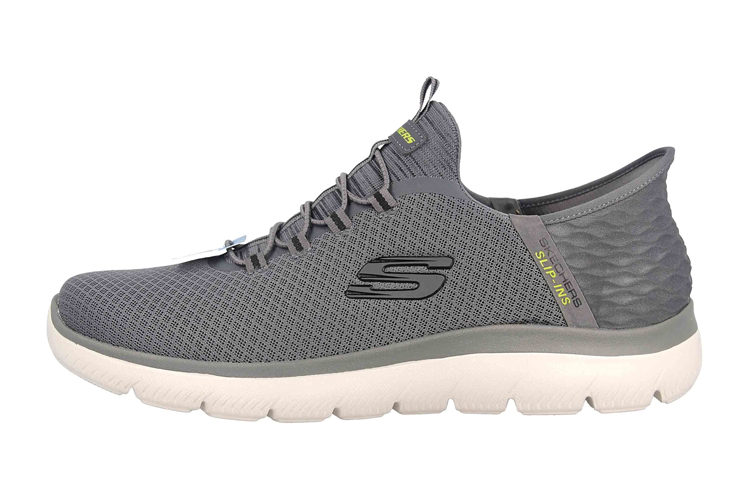 Skechers Summits High Range, Zapatillas Hombre, Charcoal Mesh Trim, 44 EU