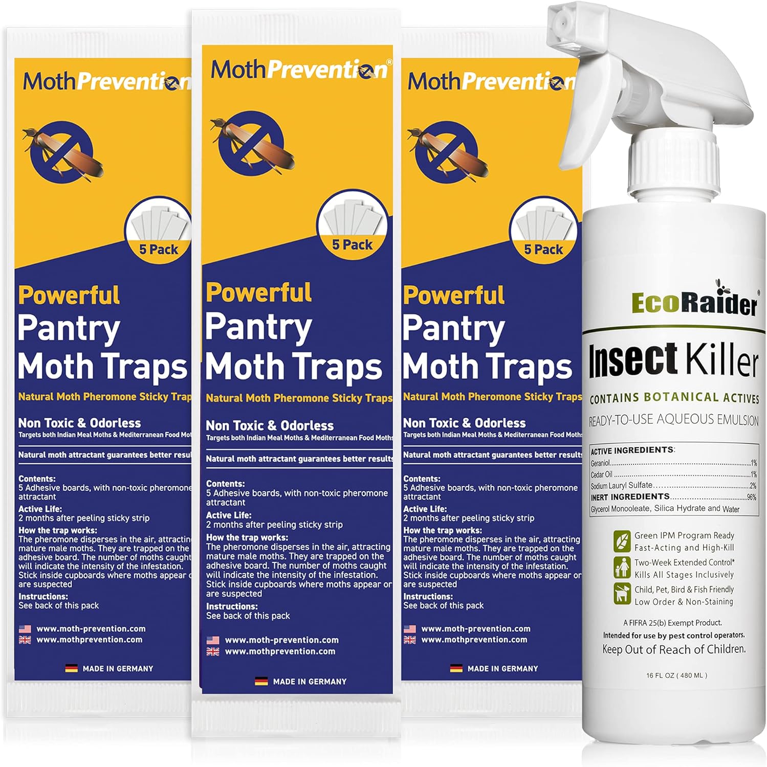 Buy MothPrevention Pantry Moth Killer KIT Natural Pantry Moth Traps