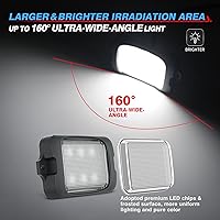 Vista 4 de MICTUNING C3 - Luces de roca LED extensibles RGBW con control inalámbrico, 12 cápsulas, luces subterráneas multicolor con aplicación Bluetooth