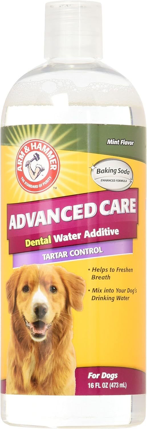 Arm & Hammer Dog Dental Care Tartar Control Dental Water Additive - Mint Flavor 16 Fluid Ounces
