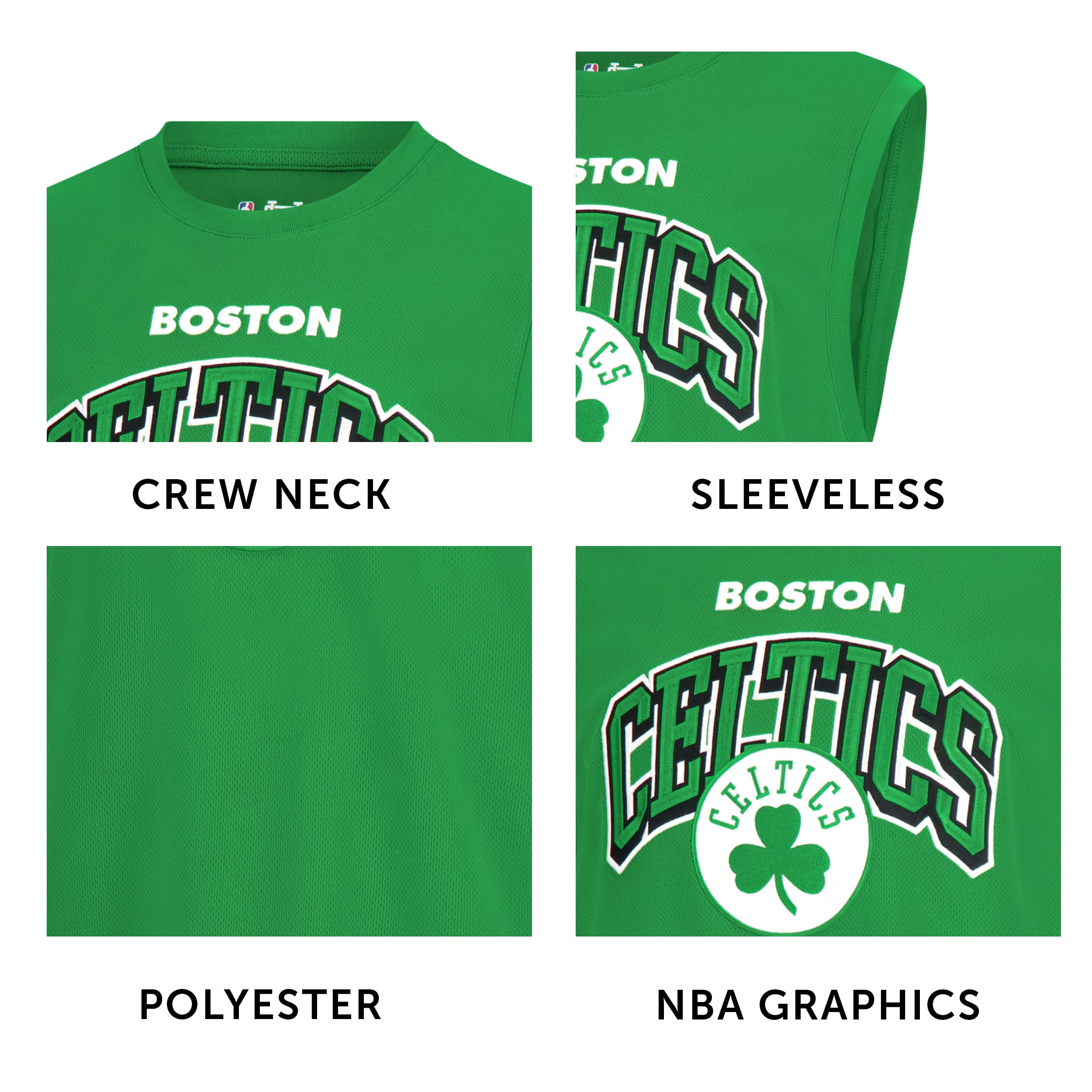 Ultra Game Men's Standard NBA Official Sleeveless Players Mesh Tank Top Muscle T-Shirt, Team Color, Medium