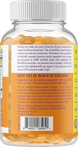 Miniatura 9 de SmileVites - Gomitas de vitamina C, apoya la salud inmunológica, sin gluten, gelatina ni OMG, veganas, kosher, sabor a naranja para adultos (90