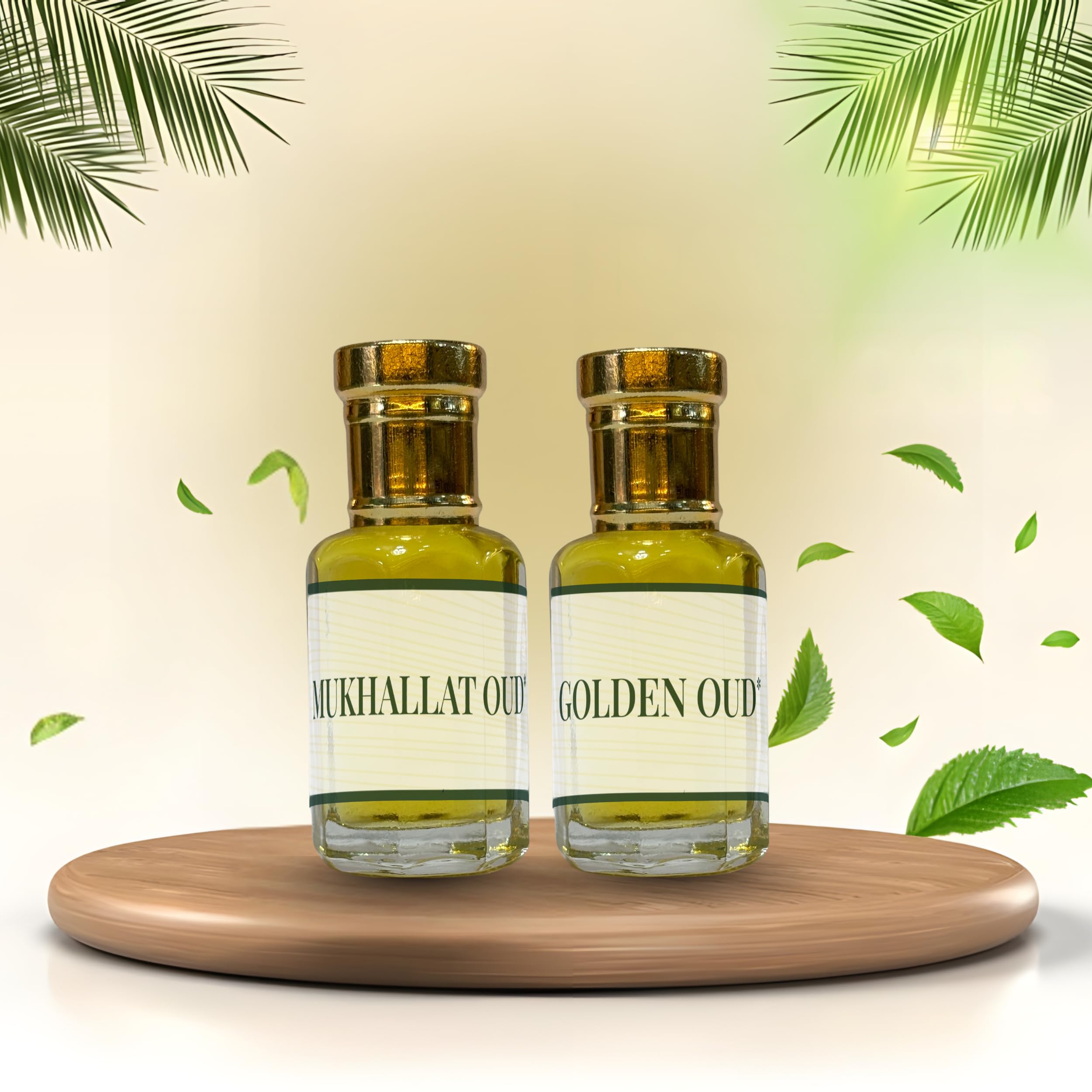 FIZA PERFUMES Alcohol Free Combo Of 2 Pure Mukhallat & Golden Oud Attar For Men & Women, Long Lasting Roll On Perfume, Natural Assorted Perfume For Worship, Perfect For Giftings | 12ML-image-3
