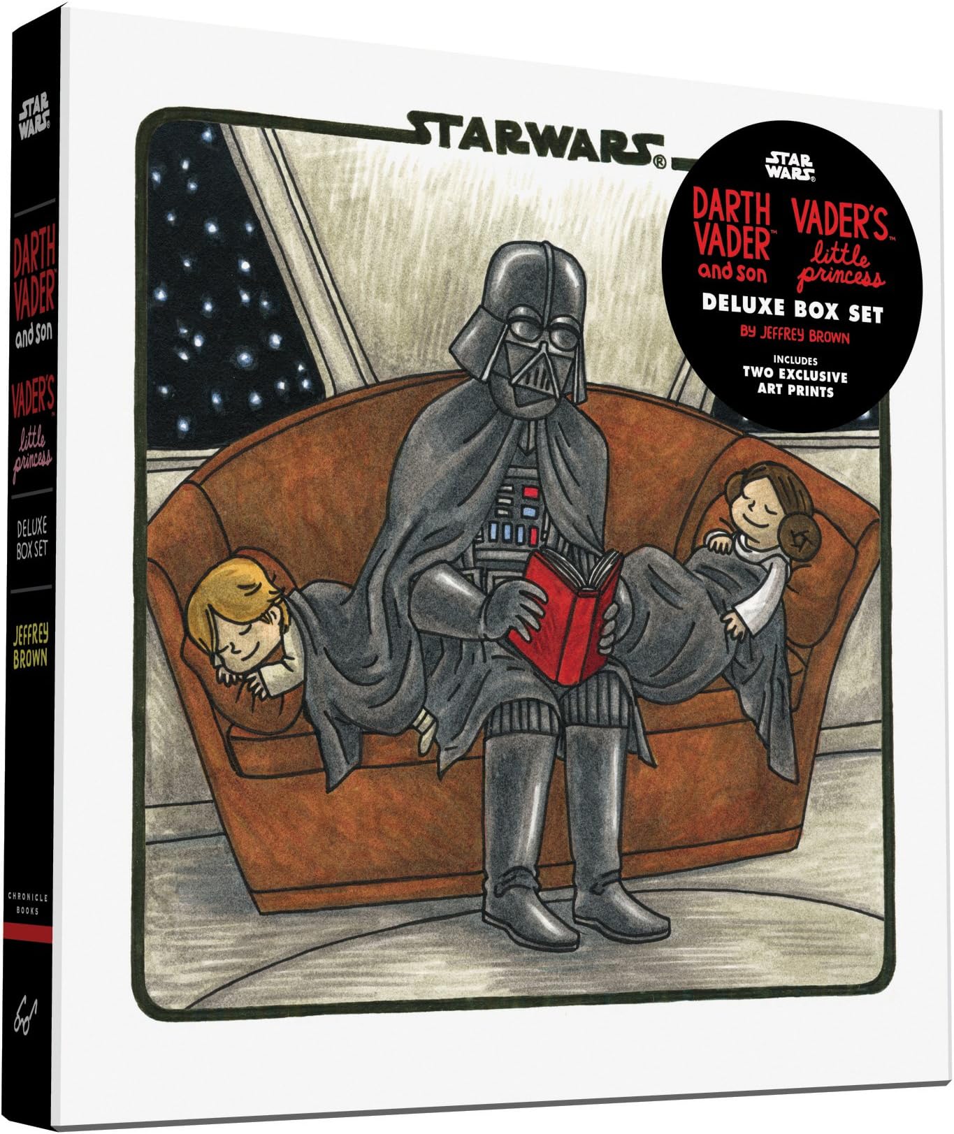 Darth Vader & Son / Vader's Little Princess Deluxe Box Set (includes two art prints) (Star Wars): (Star Wars Kids Books, Star Wars Children's Books, ... Gifts for Kids) (Star Wars x Chronicle Books)
