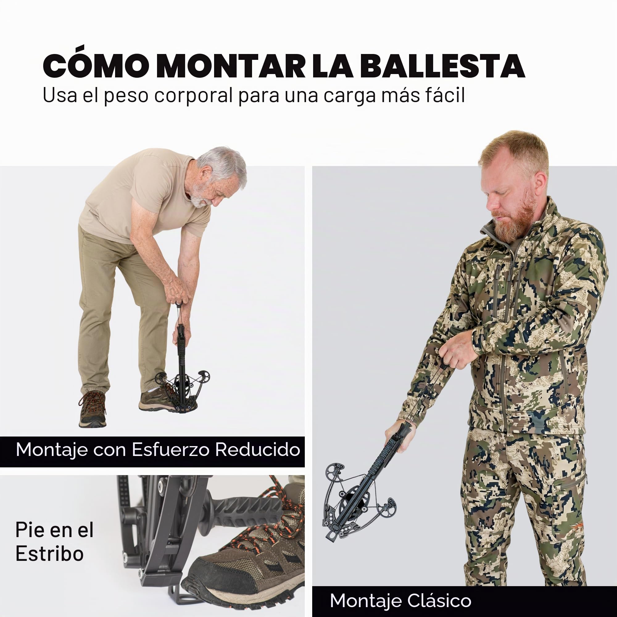 BALLISTA BAT Compound Mini Ballesta - Ballesta pequeña para caza, pesca y objetivo - 300 FPS, 130 libras, 2.5 libras