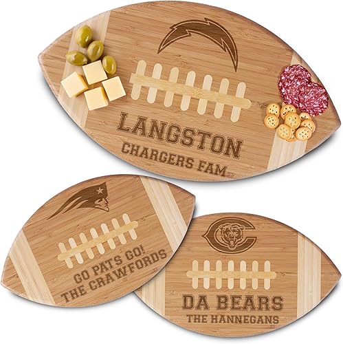 Tabla de cortar personalizada, tabla de cortar en forma de fútbol, tabla de charcutería en forma de fútbol, logotipo del equipo de fútbol, tabla de