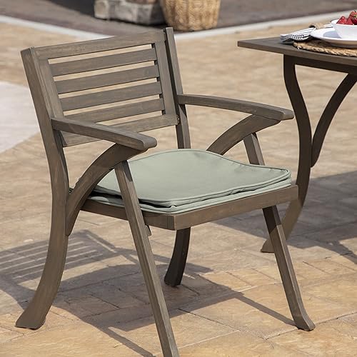 Vista 31 de Arden Selections ProFoam - Funda de cojín para asiento trasero redondeado, 19 x 20 pulgadas, rayas color negro ónix Cabaña Negro Ónix