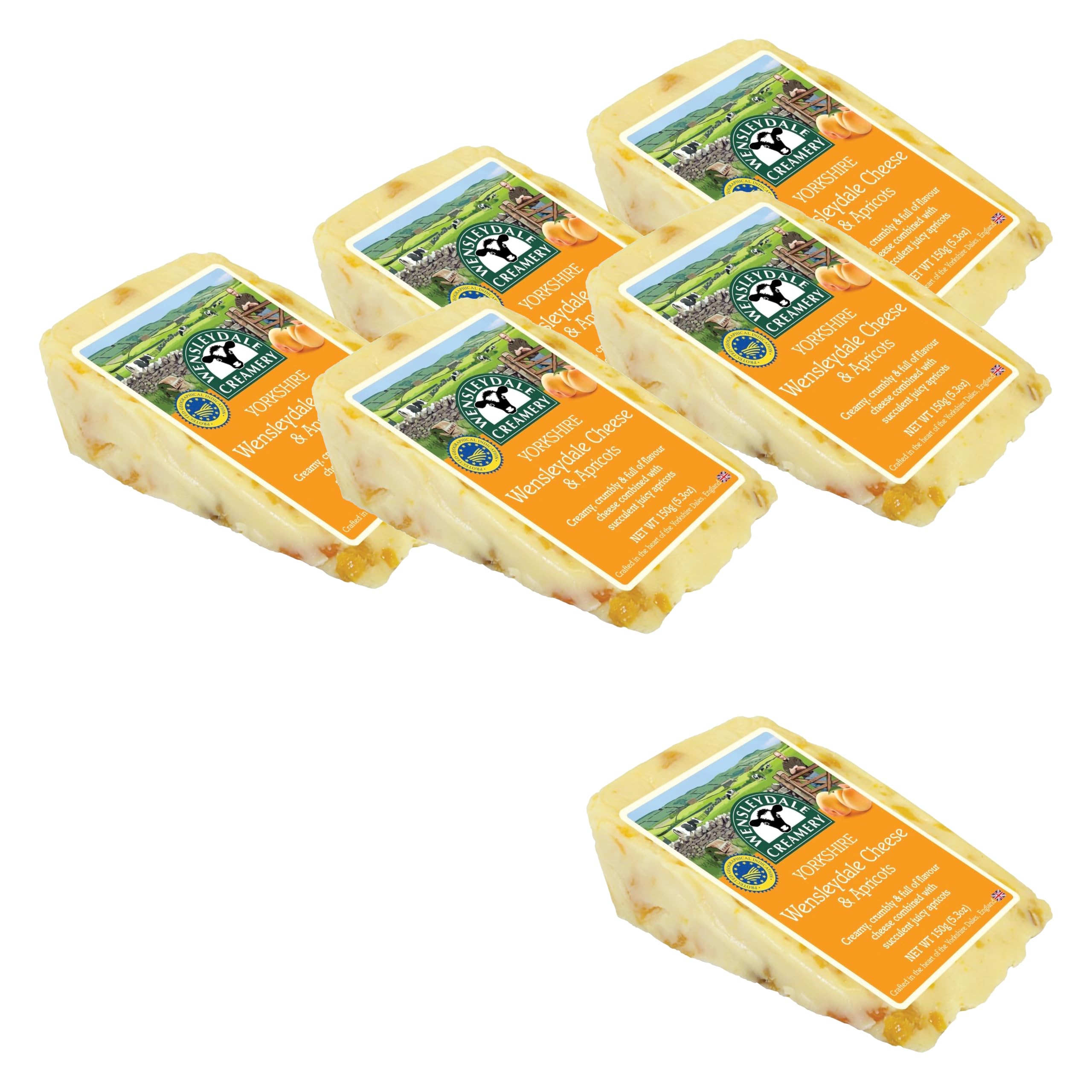 Wensleydale with Apricots, 5.3 oz, 6 Pack