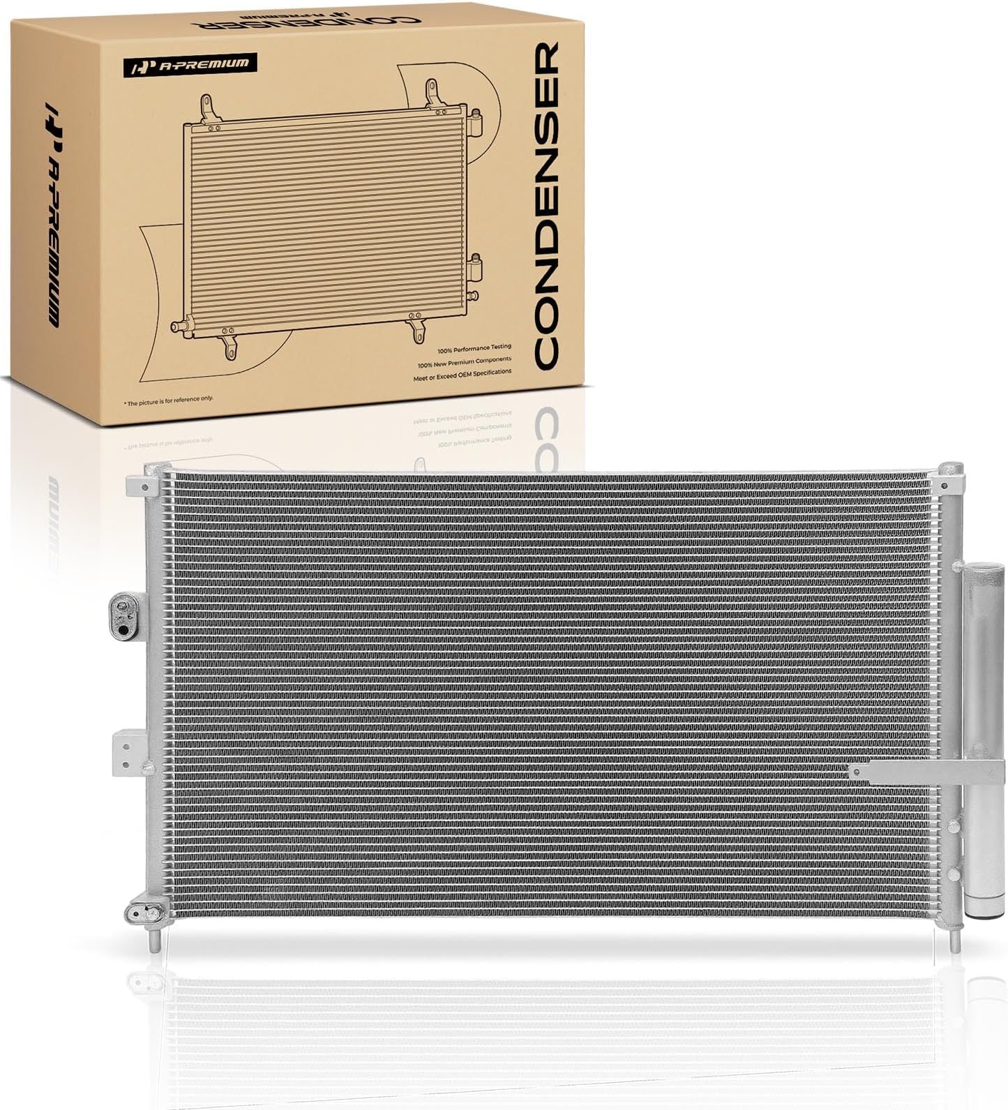 A-Premium Air Conditioning A/C Condenser Compatible with 2006-2011 Honda Civic & 2006-2011 Acura CSX, Sedan