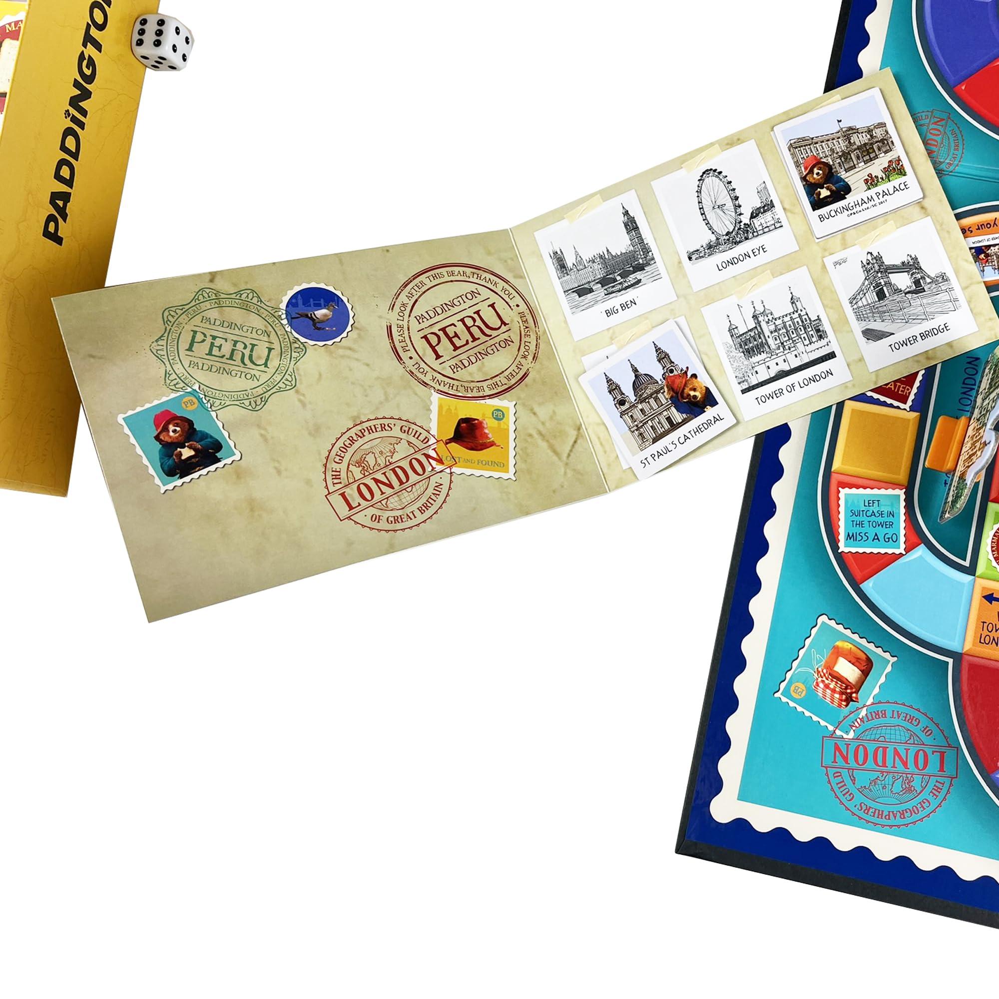 University Games Paddington Bear Movie Board Game Sightseeing Adventures Board Game for Kids Age 6+, Brown - Image 4