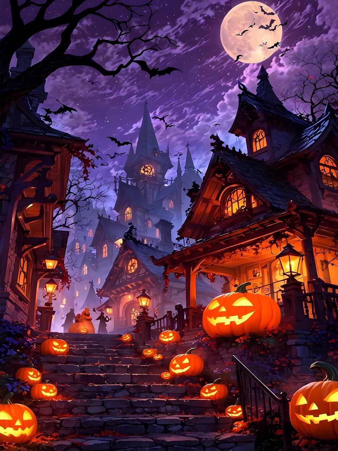 Halloween Diamond Art Kits for Adults, Diamond Painting Kits for Beginners