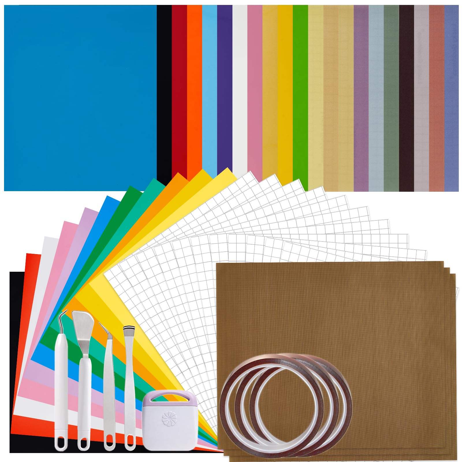 Vinyle HTV chemise et papier sublimation avec outils pour tasses